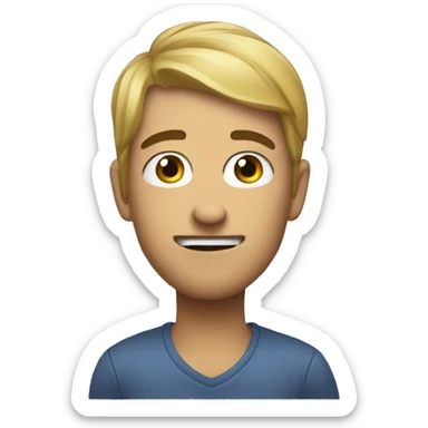 Draw me a character interested in e-commerce sticker