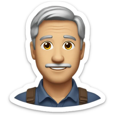 handsome mature boy padcast sticker