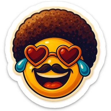 laughing with tears in eyes sticker