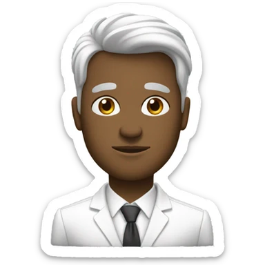 Buiness couleur peau blanc sticker