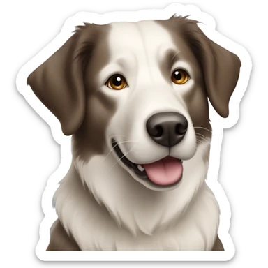 Labrador border collie mix dog sticker