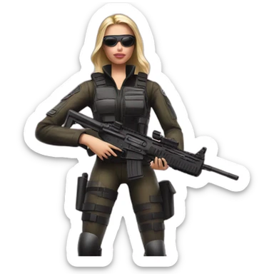 counter strike agent playing barbie sticker