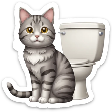 bidet cat sticker