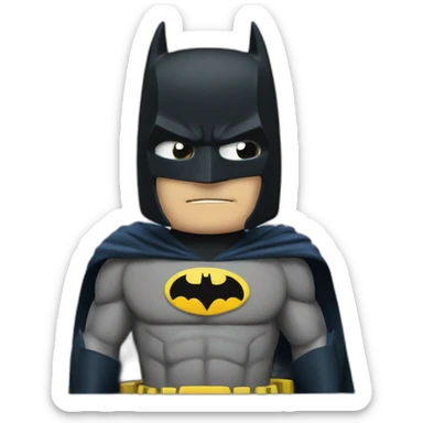 batman watching the batman signal sticker