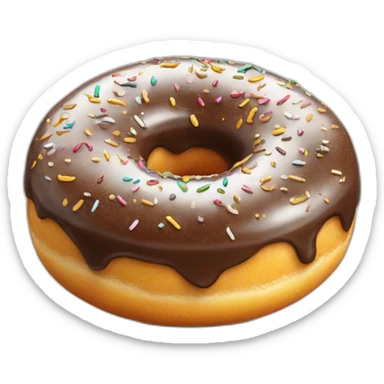 Donuts qui regarde un téléphone  sticker