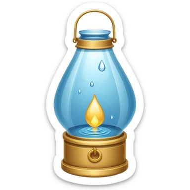 Water Lantern more water drop inside lantern sticker
