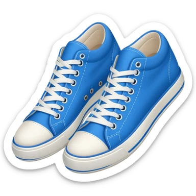 a pair of sneakers: azules sticker