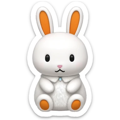 Miffy bunny, simple and cute sticker