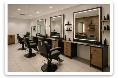 sartarosh xonani zamonaviy roq bulsin sticker