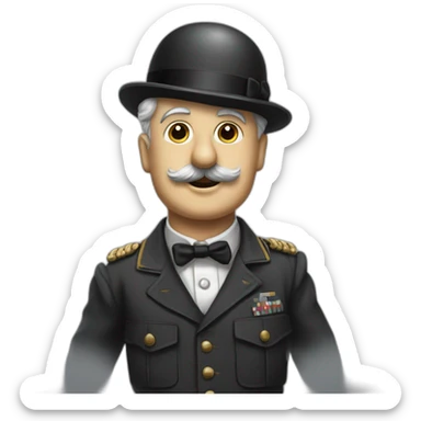 Charlie Chaplin wearing Ww2 suit sticker
