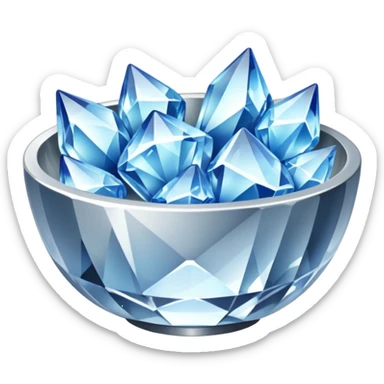 a bowl of blinged crystal sticker