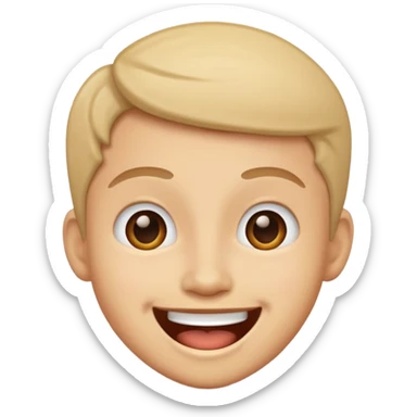 overly excited  sticker