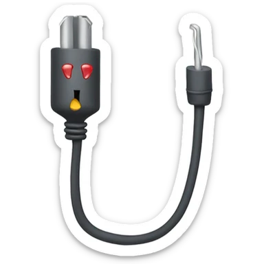 Eletric cable mickie mouse connector sticker