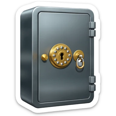 locked bank vault sticker