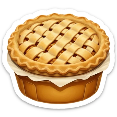 Apple pie in sleeve sticker
