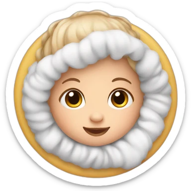 Cute newborn sticker