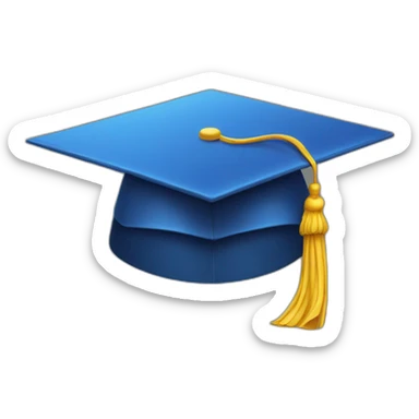 graduation cap sticker