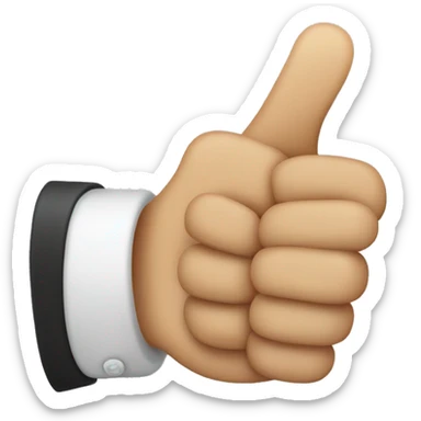 "thumbception" a thumbs up with multiple thumbs ups coming off of it, like a fractal sticker