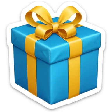 Un cadeau emballé qui sautille sticker