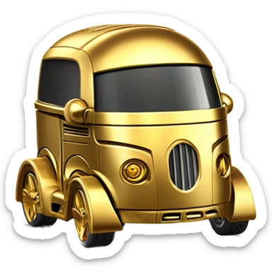 Hot Wheels 2014 Star Wars C-3PO Van Character Cars sticker