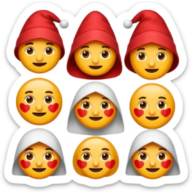 el şeklinde kalp sticker