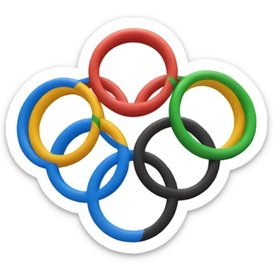 Olympic rings sticker