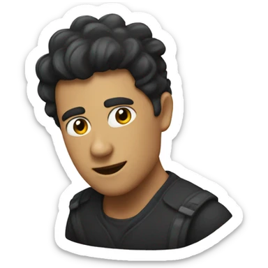 Cœur noir brisé  sticker