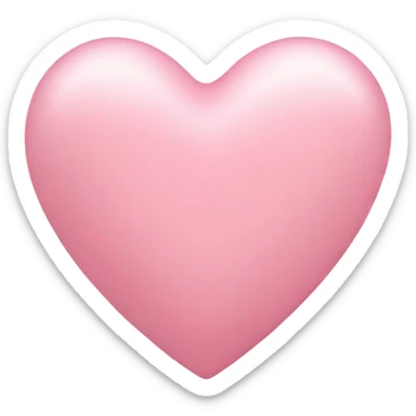 babypink heart sticker