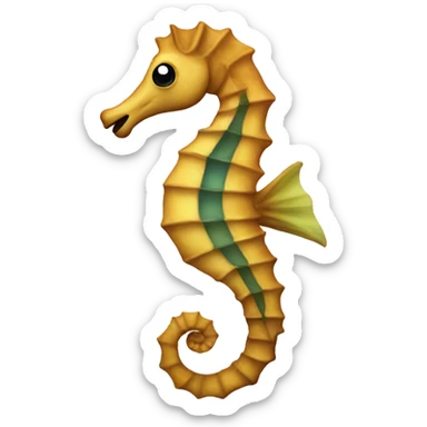 Sea horse sticker