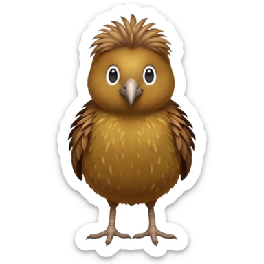 Kiwi bird on two feet sticker