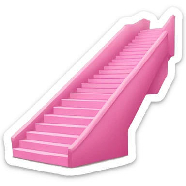 Pink stairs sticker