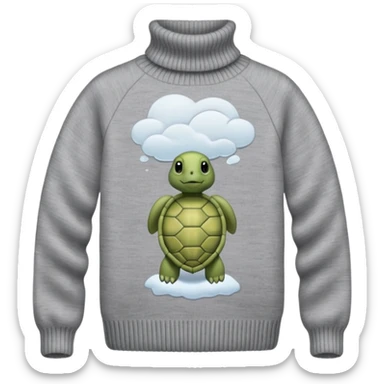 Turtle neck sweater sticker