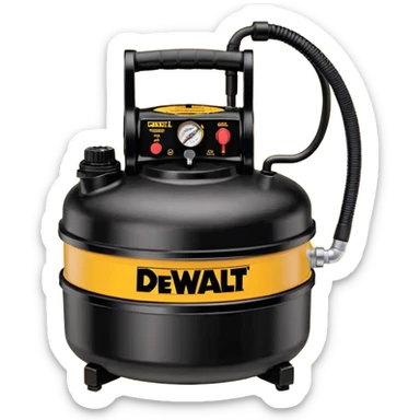 DEWALT DWFP55126 Heavy-Duty Pancake Compressor, Gas, 5 Gal. emoji style  sticker