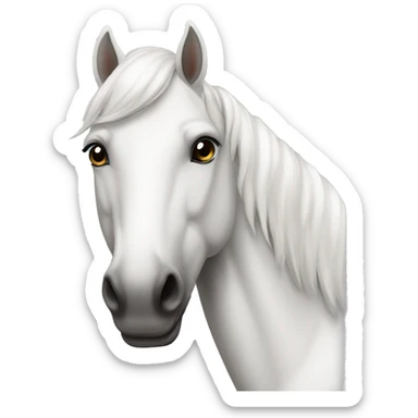 Cavalo branco de asas sticker