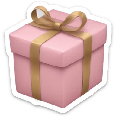 light pink package sticker