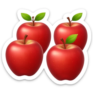 a few red apples sticker