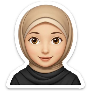 Hijabi girl sticker