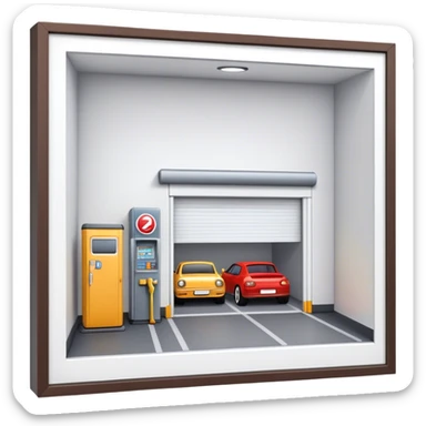 company tier 1 (show a little garage like a statup) 3d view sticker