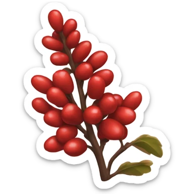a one red barberry sticker