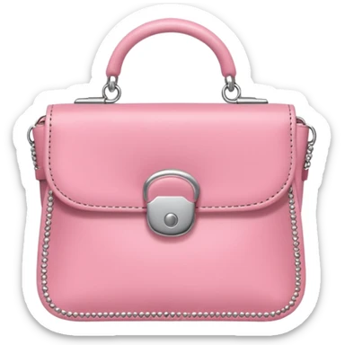 CARTERA rosita  con plata celular  sticker