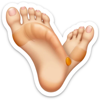 Toe flipping the middle toe sticker