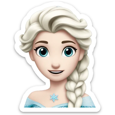 elsa frozen disney says no sticker