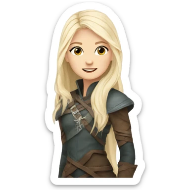 Aelin from throne of glass sticker