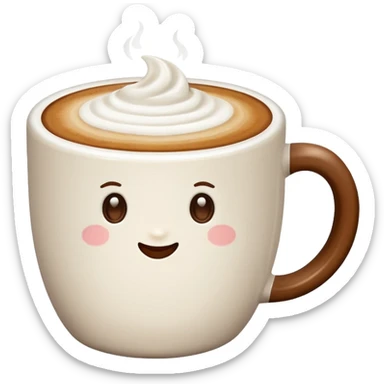 Cappuccino  mug sticker