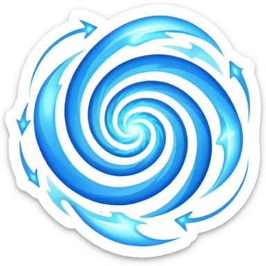 magic blast blue vfx sticker