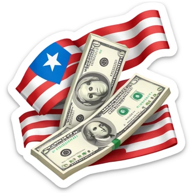 Make this “🤑” but the money signs are puerto rican flags. sticker