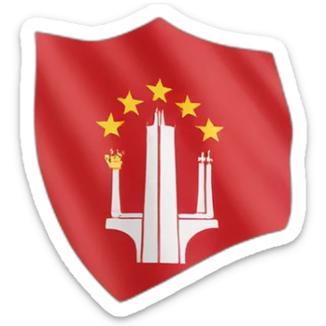 Baku Engineering university flag sticker