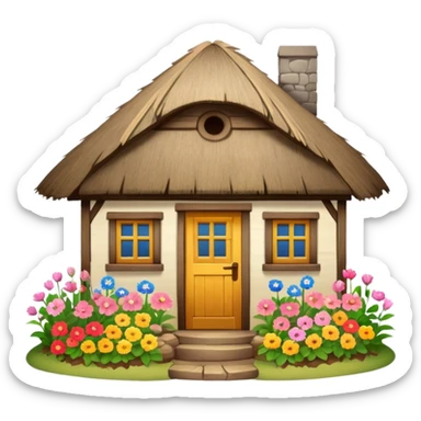 Wooden Cottage sticker