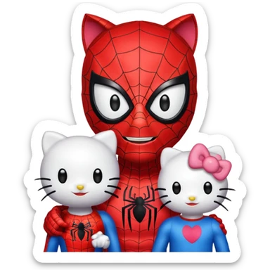 Puedes poner esa misma imagen para emoji de teclado de spiderman y hello Kitty sticker