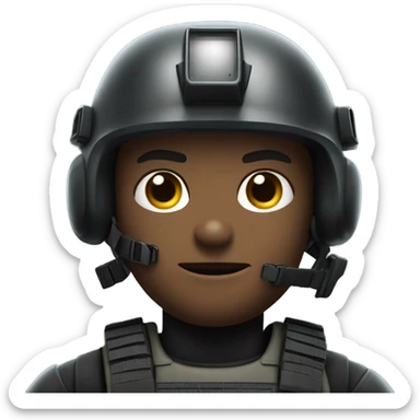 SWAT officer holding breaching charge sticker